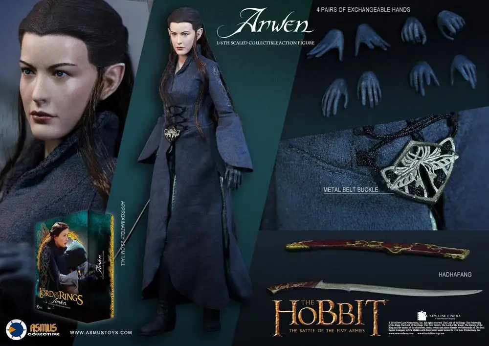 1/6 scale Collectible figure The Lord of the Rings elf princess warrior Arwen 12" action figure doll Plastic model toy
1/6 scale Collectible figure The Lord of the Rings elf princess warrior Arwen 12" action figure doll Plastic model toy
