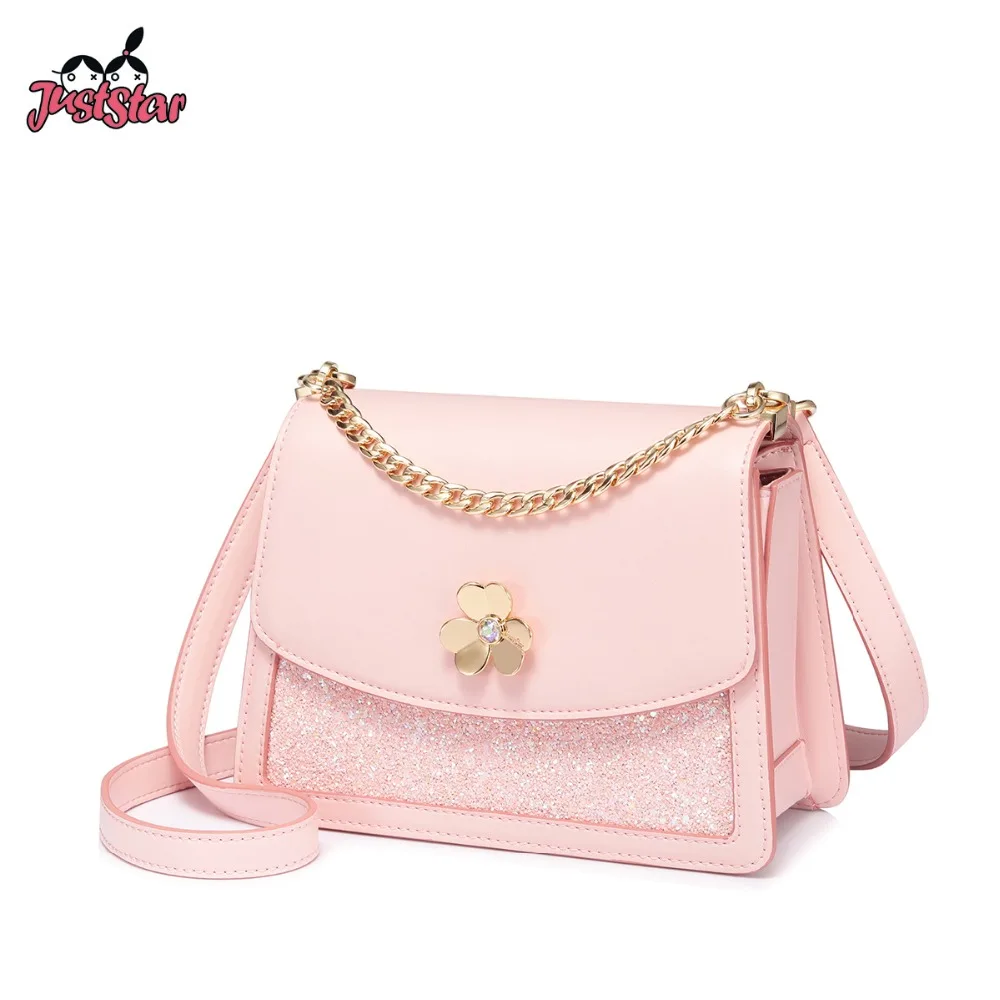 JUST STAR Brand Women's PU Leather Messenger Bags Ladies Fashion Crossbody Bags Female Sweet Flower Chains Shoulder Purse
JUST STAR Brand Women's PU Leather Messenger Bags Ladies Fashion Crossbody Bags Female Sweet Flower Chains Shoulder Purse