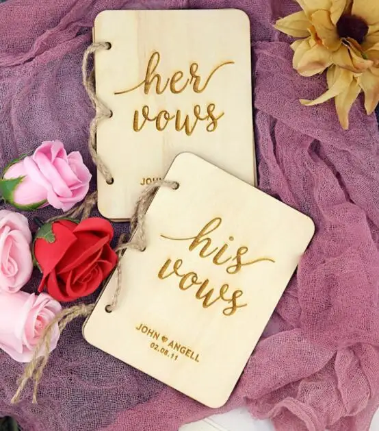 personalize Rustic Wooden Vow Book Set, Customize His Vows & Her Vows Book, Wood Engraved Vow Book, Bridal Shower Gift
personalize Rustic Wooden Vow Book Set, Customize His Vows & Her Vows Book, Wood Engraved Vow Book, Bridal Shower Gift