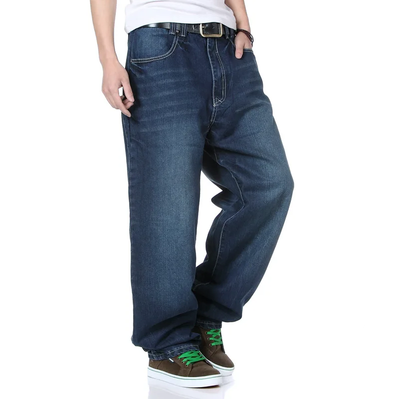 Mens Hip Hop Blue Jeans Baggy Men Korean Streerwear Straight Loose Fit Baggy Jeans Homme Plus Size Wide Leg Denim Pants 42 44 46
Mens Hip Hop Blue Jeans Baggy Men Korean Streerwear Straight Loose Fit Baggy Jeans Homme Plus Size Wide Leg Denim Pants 42 44 46
