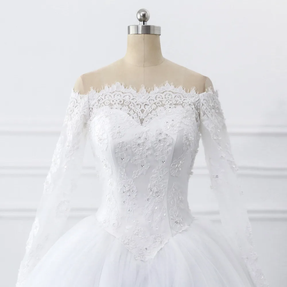 Lover Kiss Vestidos de Noiva Ball Gown Wedding Dress Long Sleeves Wedding Dresses Tulle Vestido de Noiva Casamento Mariage Boda 5 Lover Kiss Vestidos de Noiva Ball Gown Wedding Dress Long Sleeves Wedding Dresses Tulle Vestido de Noiva Casamento Mariage Boda 5