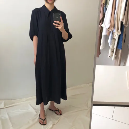 Women Summer Long Shirt Dress Long Sleeve Half Sleeve Loose Vintage Turn Down Collar Korean Retro Casaul Maxi Beach Maxi Dress
Women Summer Long Shirt Dress Long Sleeve Half Sleeve Loose Vintage Turn Down Collar Korean Retro Casaul Maxi Beach Maxi Dress