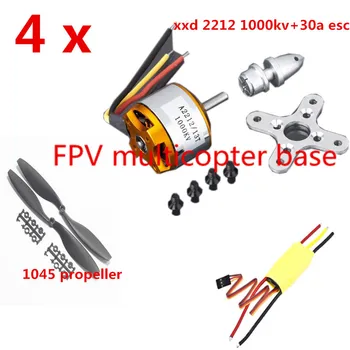 4set/lot A2212 1000KV Brushless Outrunner Motor +30A ESC+1045 Propeller(1 pair) Quad-Rotor Set for RC Aircraft Multicopter
4set/lot A2212 1000KV Brushless Outrunner Motor +30A ESC+1045 Propeller(1 pair) Quad-Rotor Set for RC Aircraft Multicopter