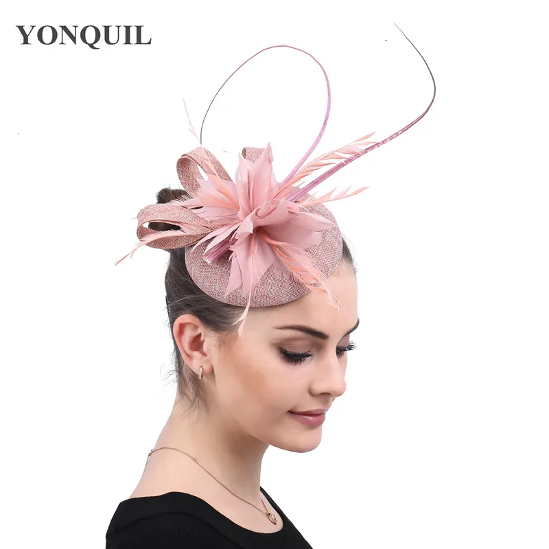 Peach millinery fascinators fancy feather flower hair headwear accessories party church occasion hats ladies fedora clips SYF569
Peach millinery fascinators fancy feather flower hair headwear accessories party church occasion hats ladies fedora clips SYF569