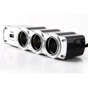 1 Usb Charger Supply And 3 Socket Car Cigarette Lighter Extender Output Current 500ma Output Voltage 5v Top Quality #Zer
1 Usb Charger Supply And 3 Socket Car Cigarette Lighter Extender Output Current 500ma Output Voltage 5v Top Quality #Zer