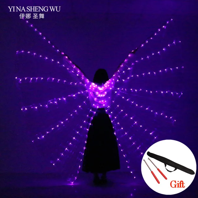 LED Stage Performance Prop Women Dance Girls LED Luminous ISIS Wings Light Up Wing Costume LED Open Style Wings With Sticks
LED Stage Performance Prop Women Dance Girls LED Luminous ISIS Wings Light Up Wing Costume LED Open Style Wings With Sticks