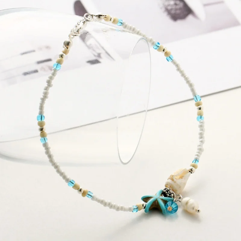 Fashion Women Handmade Beads Anklets Vintage Bohemia Shell Starfish Beach Anklets
Fashion Women Handmade Beads Anklets Vintage Bohemia Shell Starfish Beach Anklets