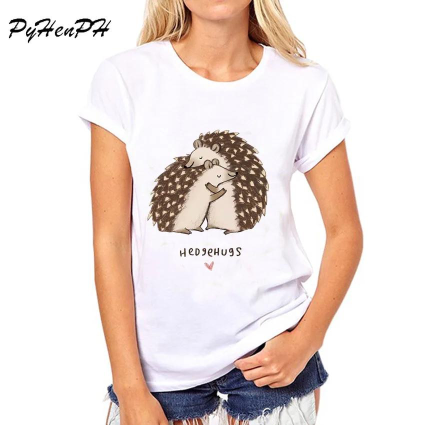 PyHen Animal Puns Design t-shirt women animal / Hedgehog / mouse Lover Short Sleeve top slim tee shirt femme women blusa
PyHen Animal Puns Design t-shirt women animal / Hedgehog / mouse Lover Short Sleeve top slim tee shirt femme women blusa