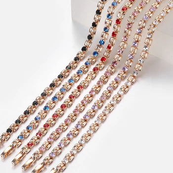 6 Color Cubic Zircon Crystal 585 Rose Gold Necklace for Women Girl Hot Party Wedding Jewelry Woman Valentines Gifts 50cm GNM129
6 Color Cubic Zircon Crystal 585 Rose Gold Necklace for Women Girl Hot Party Wedding Jewelry Woman Valentines Gifts 50cm GNM129