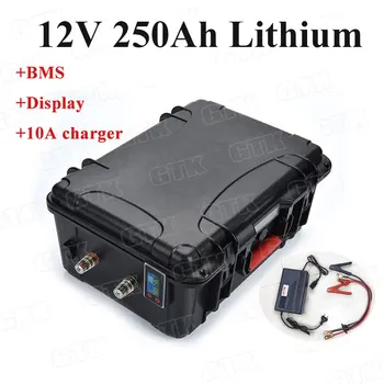 GTK 12V 200Ah 250Ah lithium ion battery pack for golf trolley solar system electric boat backup power RV caravan+10A charger
GTK 12V 200Ah 250Ah lithium ion battery pack for golf trolley solar system electric boat backup power RV caravan+10A charger