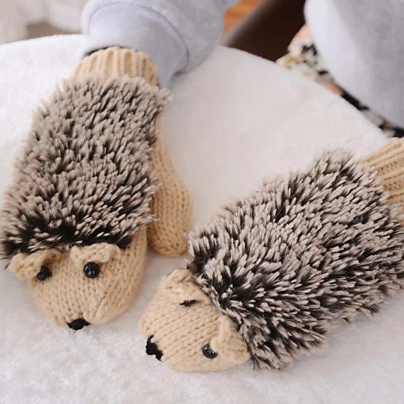 Fashion 1 pair Female Winter Warm Gloves Cartoon Animal Hedgehog Cotton For Woman Girl
Fashion 1 pair Female Winter Warm Gloves Cartoon Animal Hedgehog Cotton For Woman Girl
