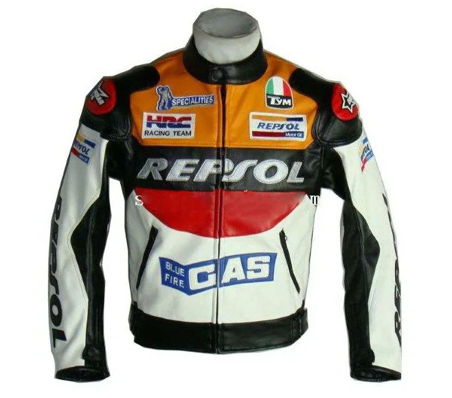 Image 2014 New DUHAN Moto Racing Jackets GP REPSOL motorcycle  Racing Leather Jacket Top quality PU leather orange and blue driver
