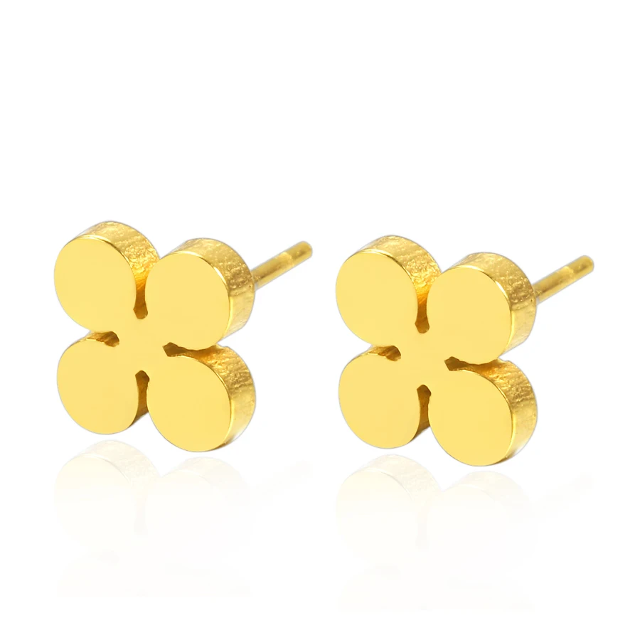 Stainless Steel Clover Jewelry Glossy Flat Floral Pattern Stud Earrings Women's Simple Jewelry
Stainless Steel Clover Jewelry Glossy Flat Floral Pattern Stud Earrings Women's Simple Jewelry