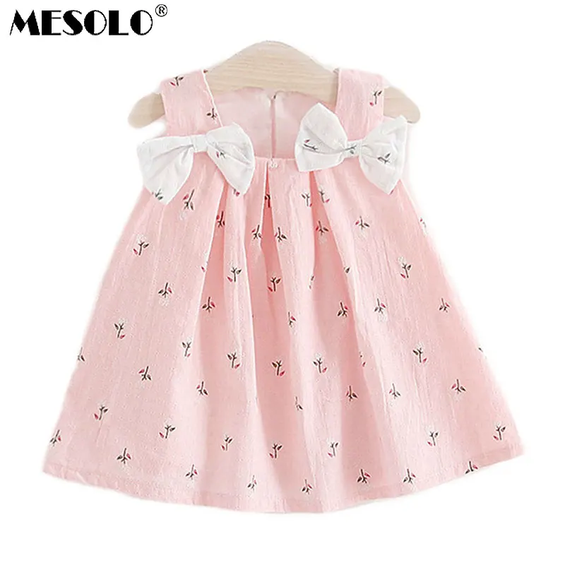 MESOLO new summer kids clothes baby girls dresses suspenders print Bow vest dress Children's clothing
MESOLO new summer kids clothes baby girls dresses suspenders print Bow vest dress Children's clothing