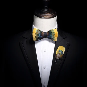 New Free Shipping fashion Men's man male High-end men and women parent-child feather bow tie brooch wedding party business dance
New Free Shipping fashion Men's man male High-end men and women parent-child feather bow tie brooch wedding party business dance