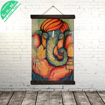 Traditional God Ganesha Wall Art Single Panel Canvas Prints Painting Frame Scroll Painting Hanging Poster Decorative Picture
Traditional God Ganesha Wall Art Single Panel Canvas Prints Painting Frame Scroll Painting Hanging Poster Decorative Picture