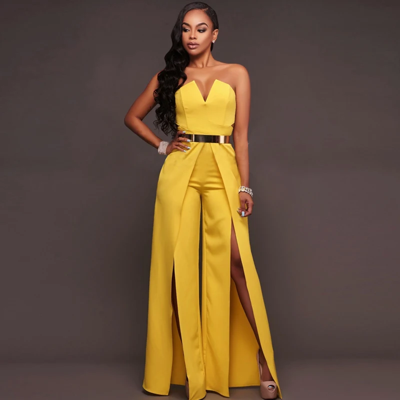 Split Club Sexy Jumpsuit Wide Leg Women 2019 Off Shoulder Female Jumpsuit Pants Summer Rompers White Elegant Overalls Black
Split Club Sexy Jumpsuit Wide Leg Women 2019 Off Shoulder Female Jumpsuit Pants Summer Rompers White Elegant Overalls Black