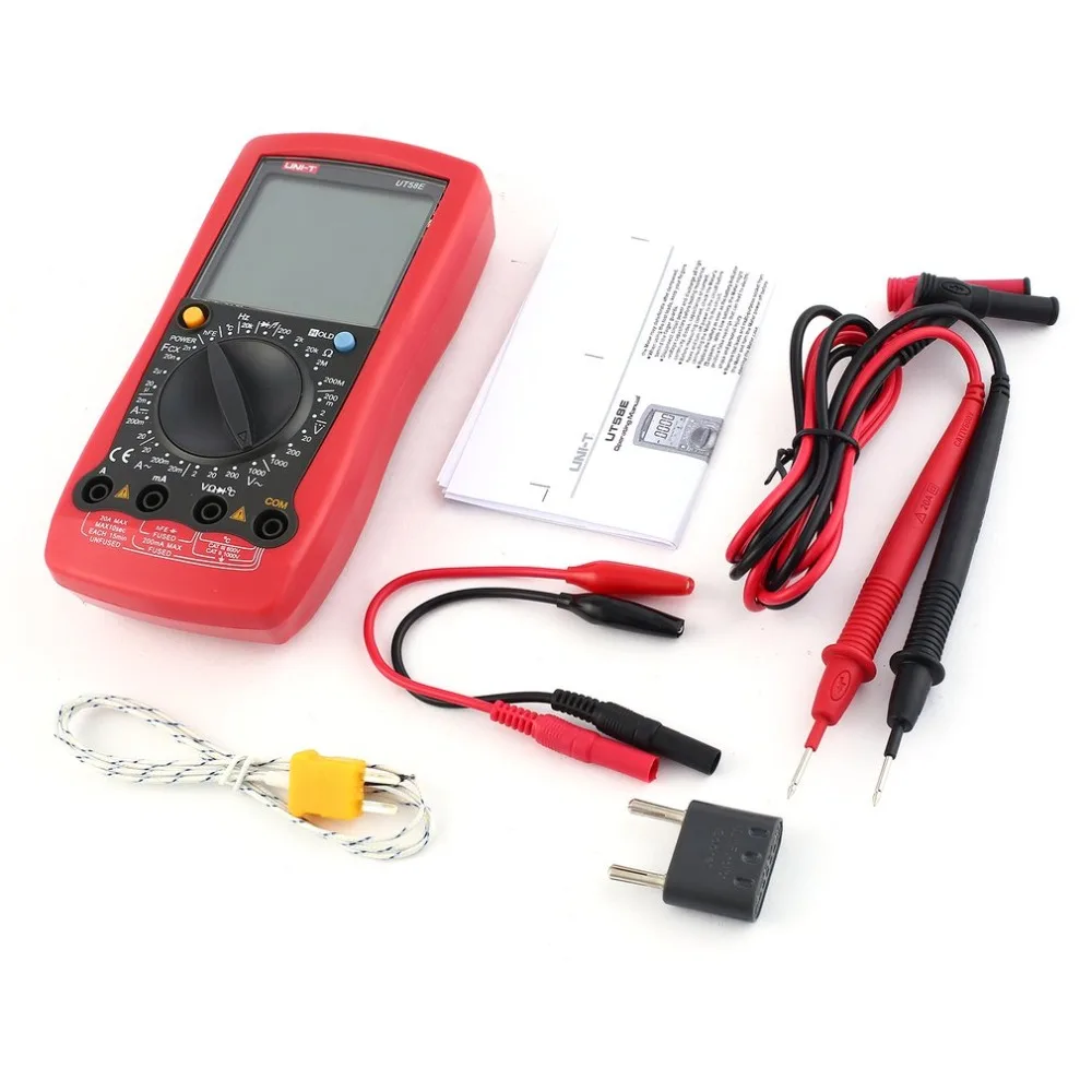 Digital Multimeter UNIT DC/AC Voltage Current Meter Handheld Ammeter Ohm Diode Capacitance Tester 1999 Counts Multitester
Digital Multimeter UNIT DC/AC Voltage Current Meter Handheld Ammeter Ohm Diode Capacitance Tester 1999 Counts Multitester