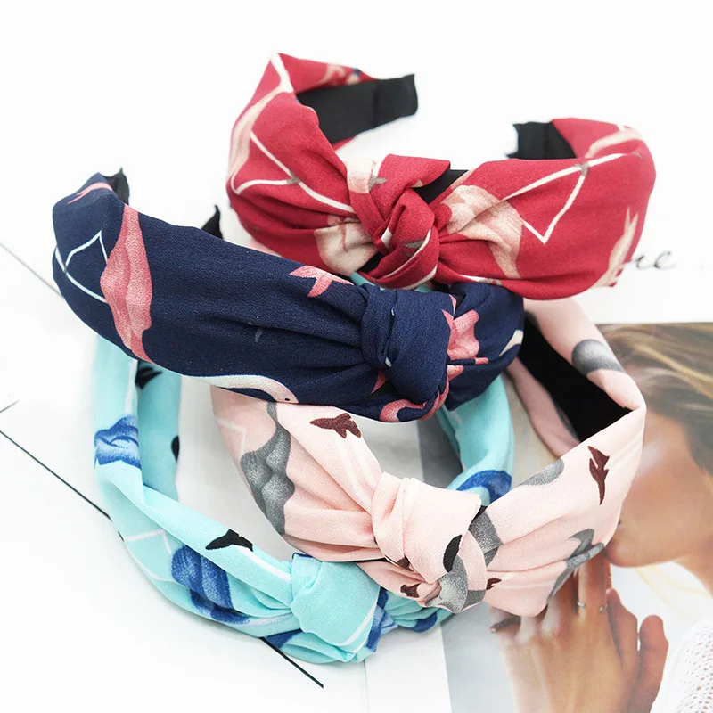 Chiffon Hair Accessories 1PC Wide Women Elastic Headwear Hair Bands Fashion Crossed Turban Headband Flamingo Printed
Chiffon Hair Accessories 1PC Wide Women Elastic Headwear Hair Bands Fashion Crossed Turban Headband Flamingo Printed
