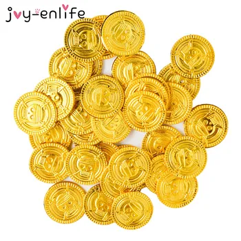 50pcs Gold Coins Pirate Treasure Game Halloween Play Money Pirate Party Props Kids Children Party Christmas Decoration Supplies 
50pcs Gold Coins Pirate Treasure Game Halloween Play Money Pirate Party Props Kids Children Party Christmas Decoration Supplies