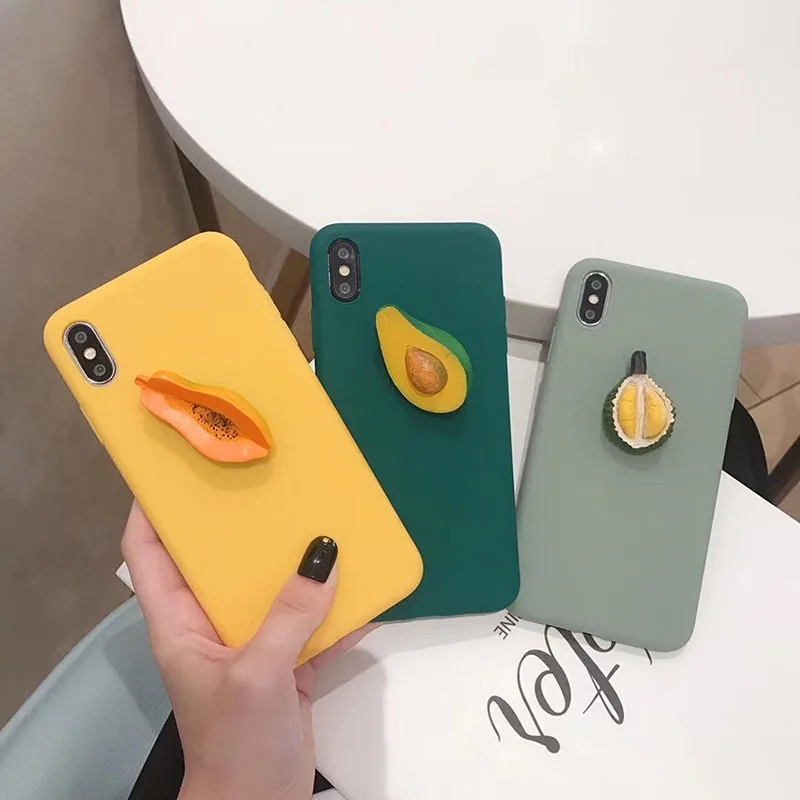 LinXiang Cute 3D Fruit Avocado Pawpaw Durian Silicone Phone Case Back Cover For iphone 6 6s 7 8 Plus X XS Max XR
LinXiang Cute 3D Fruit Avocado Pawpaw Durian Silicone Phone Case Back Cover For iphone 6 6s 7 8 Plus X XS Max XR
