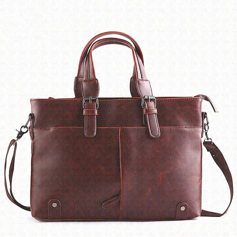 Designer Men's Briefcase Vintage crossbody bags Crazy horse Leather Business office Handbags Casual Travel Laptop Messenger Bags
Designer Men's Briefcase Vintage crossbody bags Crazy horse Leather Business office Handbags Casual Travel Laptop Messenger Bags