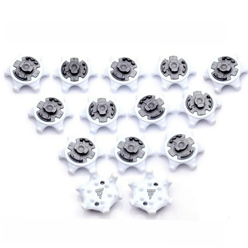New 14pcs Hard Durable TPR Golf Spikes Pins 1/4 Turn Fast Twist Shoe Spikes Replacement Set
New 14pcs Hard Durable TPR Golf Spikes Pins 1/4 Turn Fast Twist Shoe Spikes Replacement Set