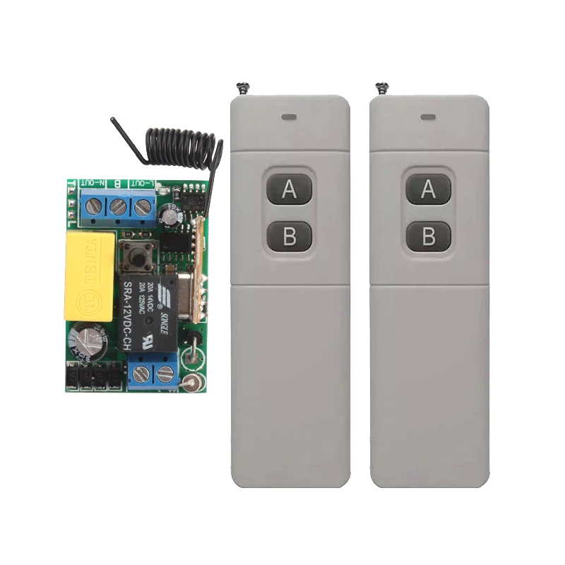 Mini AC220V Wireless Remote Control Switch 2PCS Long Range Transmitter Receiver 200-3000m Lamp LED Lighting Switch 315 433.92MHZ
Mini AC220V Wireless Remote Control Switch 2PCS Long Range Transmitter Receiver 200-3000m Lamp LED Lighting Switch 315 433.92MHZ