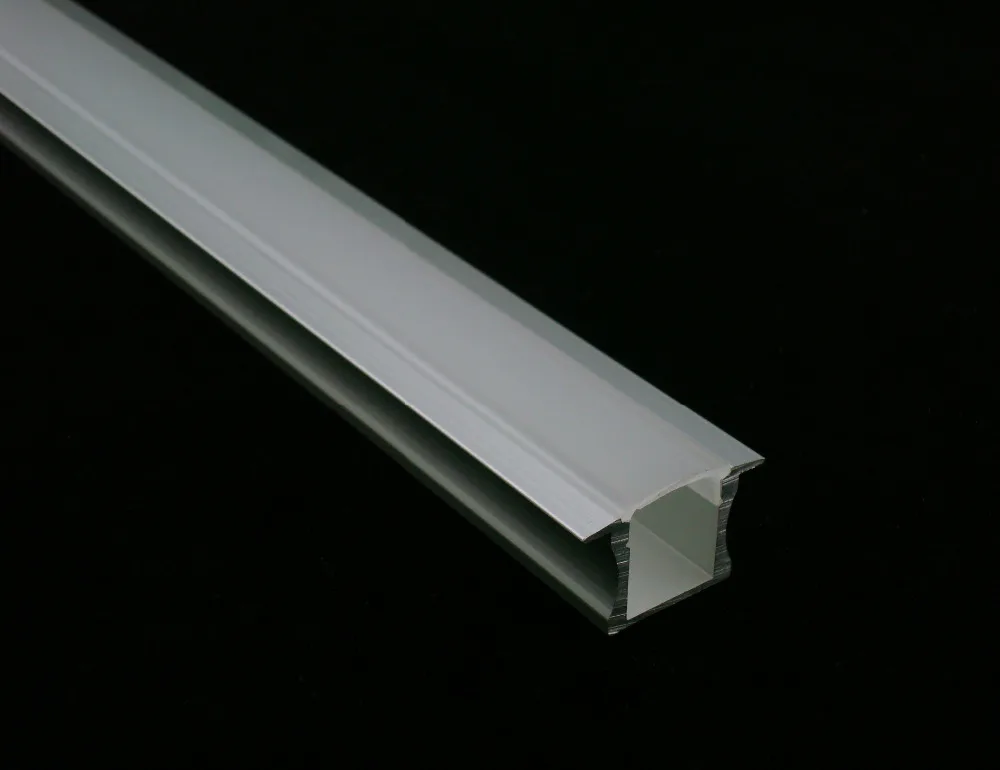 Image 5m Lot Free shipping 2515 aluminum profile with cover,end caps and mounting clips for width up to 12mm led strips fix into wood