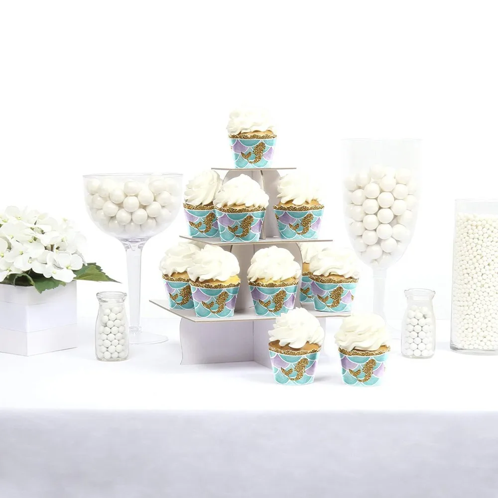 12 Pcs/lot Cute Cupcake Mermaid Wrappers Toppers Picks Baby Shower Girl Birthday Party Kids Favors Little Mermaid Party Supplies
12 Pcs/lot Cute Cupcake Mermaid Wrappers Toppers Picks Baby Shower Girl Birthday Party Kids Favors Little Mermaid Party Supplies