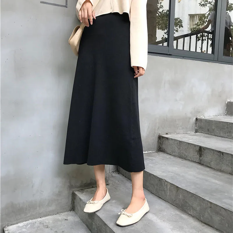 Morrowwind New Women Casual Solid Mid Calf Skirt High Waist Straight Long Skirt Female saia 2018 Autumn jupe femme Black White
Morrowwind New Women Casual Solid Mid Calf Skirt High Waist Straight Long Skirt Female saia 2018 Autumn jupe femme Black White