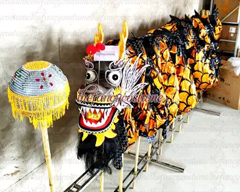 18m 10adult dragon prop prop Chinese Black gold DRAGON DANCE ORIGINAL Dragon Chinese Folk Festival Costume stage prop
18m 10adult dragon prop prop Chinese Black gold DRAGON DANCE ORIGINAL Dragon Chinese Folk Festival Costume stage prop