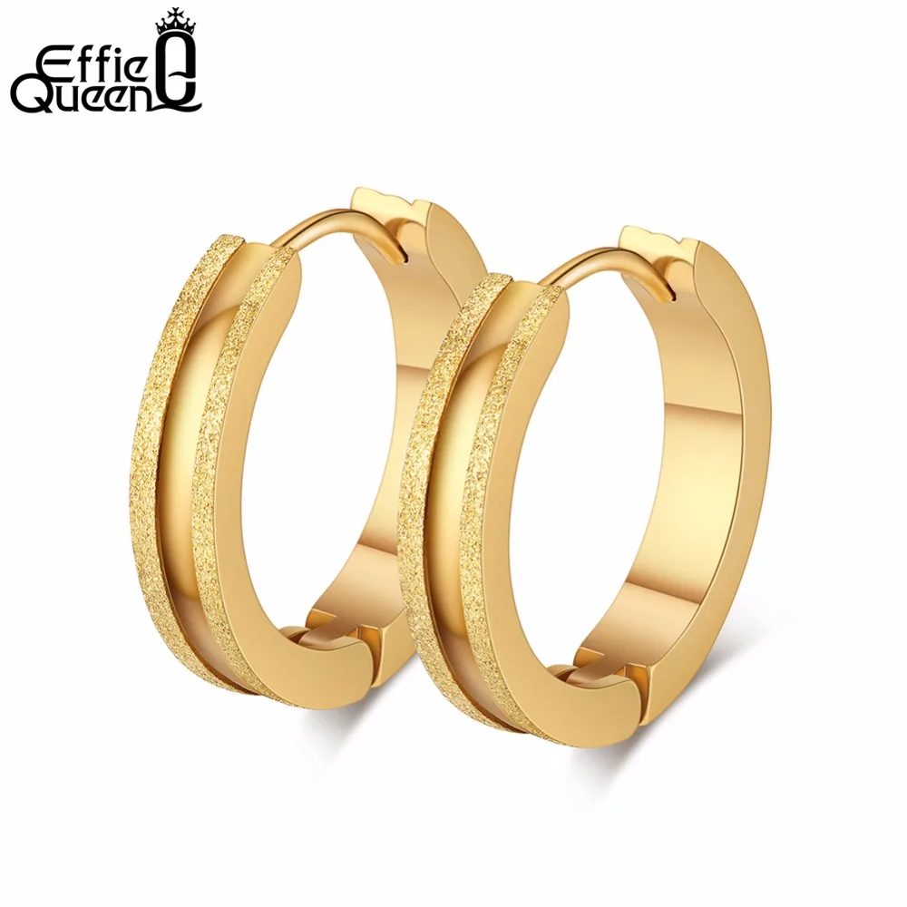 Effie Queen Shinny Stainless Steel Hoop Earrings For Female 20mm Round Gold/Silver Color Earring Women Jewelry Hot Aretes DGTE95
Effie Queen Shinny Stainless Steel Hoop Earrings For Female 20mm Round Gold/Silver Color Earring Women Jewelry Hot Aretes DGTE95