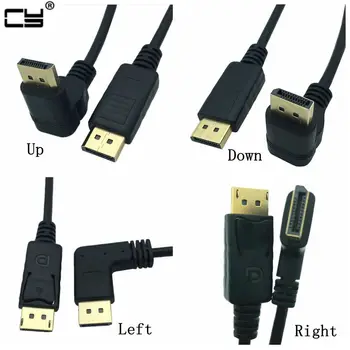 DisplayPort Angle Cable Up & Down & Left & Right DP display port male to male HD 3D For HDTV PC Graphics Cards Projector 30cm
DisplayPort Angle Cable Up & Down & Left & Right DP display port male to male HD 3D For HDTV PC Graphics Cards Projector 30cm