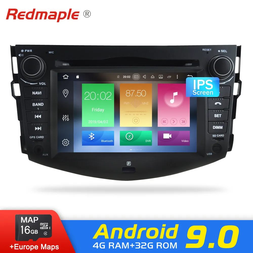 IPS Screen Android 9.0 Car Radio DVD Player Navigation For Toyota RAV4 RAV 4 2007-2011 GPS Multimedia Stereo Headunit 4G RAM
IPS Screen Android 9.0 Car Radio DVD Player Navigation For Toyota RAV4 RAV 4 2007-2011 GPS Multimedia Stereo Headunit 4G RAM