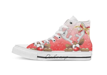 Funny Christmas Reindeer Cartoon Design breathable Casual High Top lace-up Canvas shoes sneakers For Drop shipping
Funny Christmas Reindeer Cartoon Design breathable Casual High Top lace-up Canvas shoes sneakers For Drop shipping
