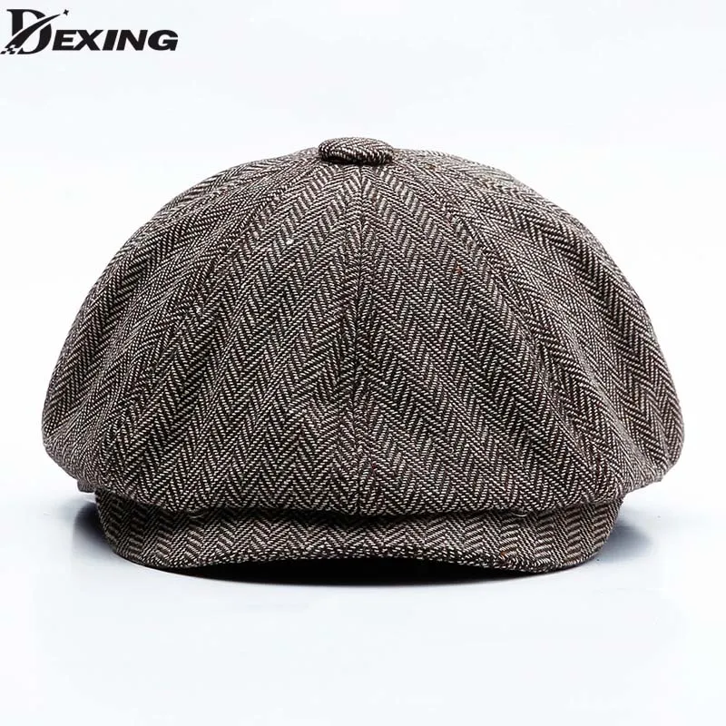 Tweed Gatsby Newsboy Cap Men spring Hat Golf Driving Flat Cabbie Flat Unisex Berets Hat peaky blinders hat
Tweed Gatsby Newsboy Cap Men spring Hat Golf Driving Flat Cabbie Flat Unisex Berets Hat peaky blinders hat