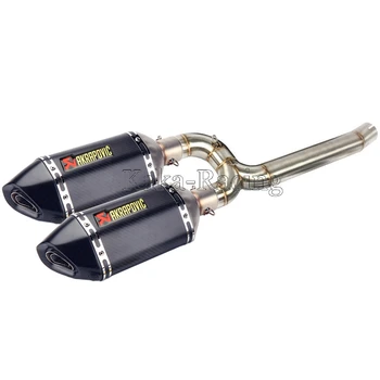Full System Slip On Pipe + 2pcs Carbon Fiber Akrapovic Exhaust muffler Escape Moto For Yamaha FZ6 S2 FAZER FZ6N FZ6S 2004-2010
Full System Slip On Pipe + 2pcs Carbon Fiber Akrapovic Exhaust muffler Escape Moto For Yamaha FZ6 S2 FAZER FZ6N FZ6S 2004-2010