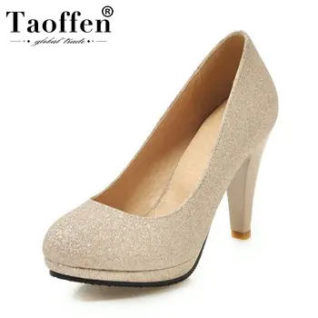 Taoffen Office Ladies Sexy Plus Size 31-47 Bling Pumps Simple Party Dance Wedding High Heel Shoes Women Hot Sale Summer Pumps
Taoffen Office Ladies Sexy Plus Size 31-47 Bling Pumps Simple Party Dance Wedding High Heel Shoes Women Hot Sale Summer Pumps
