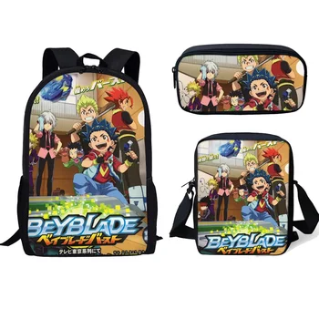 3Pcs Set Teenager Girl Boy Backpack Anime Beyblade Burst Print School Student Schoolbags Mochilas Children Softback
3Pcs Set Teenager Girl Boy Backpack Anime Beyblade Burst Print School Student Schoolbags Mochilas Children Softback