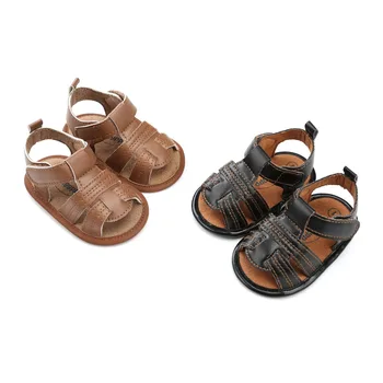 Newborn Baby Boy Summer Sandals Solid PU Leather Breathable Clogs Toddlers Hook & Loop Soft Sole Baby Shoes Wholesale
Newborn Baby Boy Summer Sandals Solid PU Leather Breathable Clogs Toddlers Hook & Loop Soft Sole Baby Shoes Wholesale