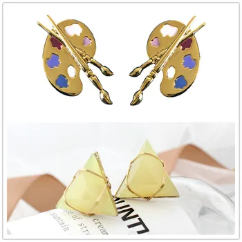 Timlee E130 New Retro personality Geometry Triangle Palette Drawing Board Alloy Dangle Earrings,Fashion Accessories Wholesale
Timlee E130 New Retro personality Geometry Triangle Palette Drawing Board Alloy Dangle Earrings,Fashion Accessories Wholesale