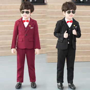Child Blazer Suit good quality Wedding flower boy dress 2-12Y Formal Kid Suit Wine/Blazk School Boys Costumes for party
Child Blazer Suit good quality Wedding flower boy dress 2-12Y Formal Kid Suit Wine/Blazk School Boys Costumes for party