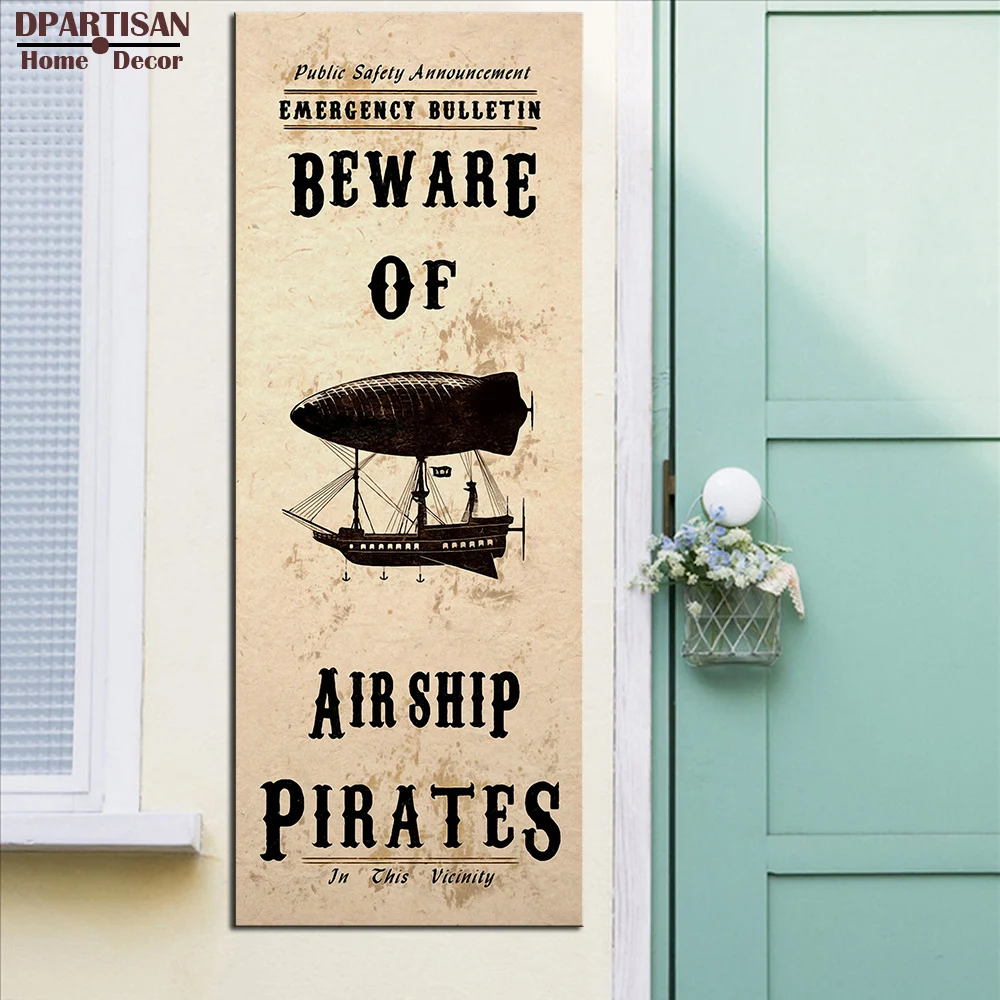 DPARTISAN Steampunk Art Print Wall Poster Beware Airship Pirates wall pictures print no frame wall pictures home decor SP-47
DPARTISAN Steampunk Art Print Wall Poster Beware Airship Pirates wall pictures print no frame wall pictures home decor SP-47