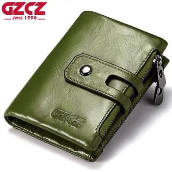 GZCZ Genuine Crazy Horse Female Wallets red Zipper Coin Purse Business Woman vallet Money Bag mini Card Holder walet for women
GZCZ Genuine Crazy Horse Female Wallets red Zipper Coin Purse Business Woman vallet Money Bag mini Card Holder walet for women