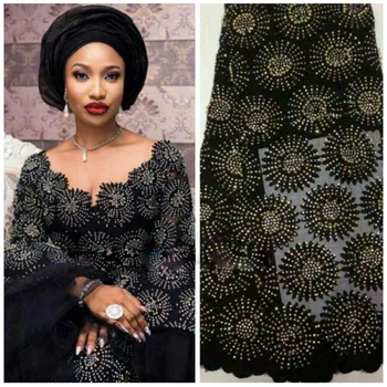 Nigerian Lace Fabric 2020 High Quality African French Tulle With Stones For Wedding Party AMY485B-A
Nigerian Lace Fabric 2020 High Quality African French Tulle With Stones For Wedding Party AMY485B-A