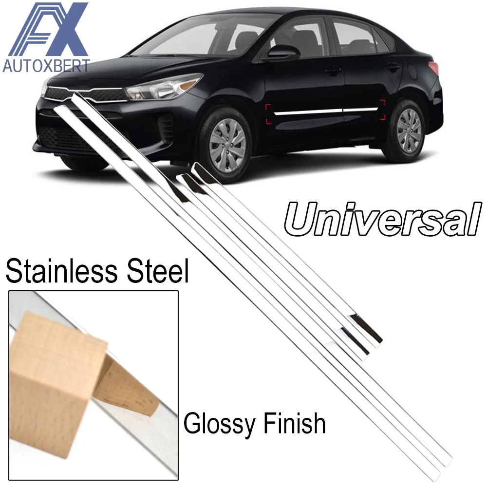 AX Chrome Side Body Molding Door Garnish Guard Cover Universal Trim For VW GolfVolvo BMW Benz Renault Clio Peugeot Fiat Panda
AX Chrome Side Body Molding Door Garnish Guard Cover Universal Trim For VW GolfVolvo BMW Benz Renault Clio Peugeot Fiat Panda