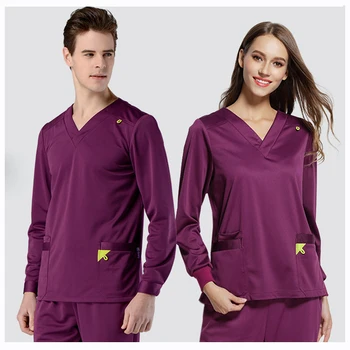 Infinity Stretch Rib Knit Scrubs Medical Uniforms Full Elastic Drawstring Medical Clothes Spot Set Women Men Winter Top&Pant
Infinity Stretch Rib Knit Scrubs Medical Uniforms Full Elastic Drawstring Medical Clothes Spot Set Women Men Winter Top&Pant