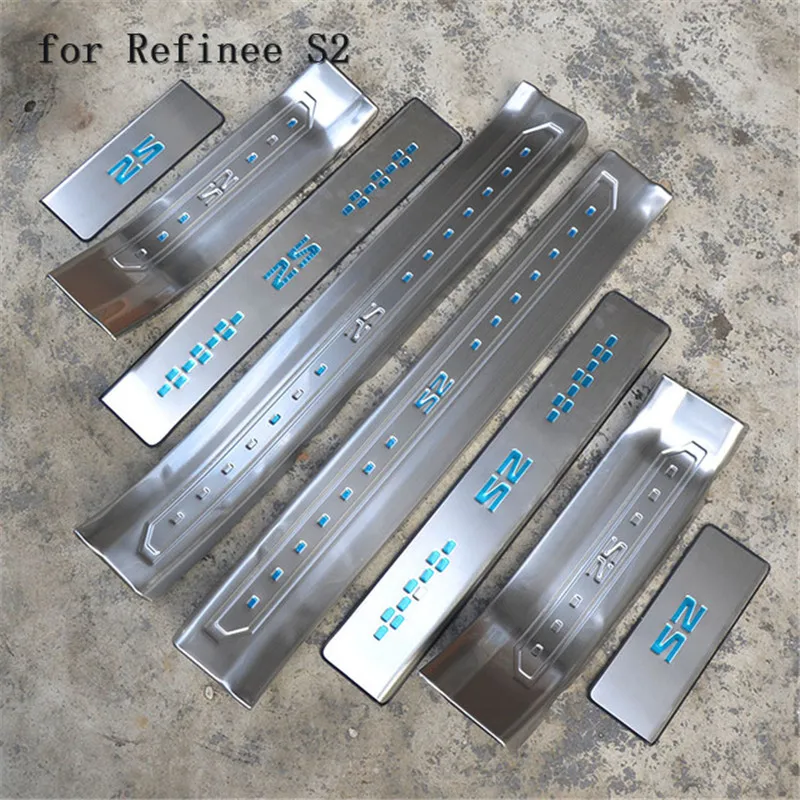 high quality stainless steel Scuff Plate/Door Sill Door Sill scuff plate door sill for 2015-2017 JAC Refinee S2 Car styling
high quality stainless steel Scuff Plate/Door Sill Door Sill scuff plate door sill for 2015-2017 JAC Refinee S2 Car styling
