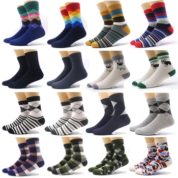1 Pair Cotton Socks Men Colorful Striped Sock Funny Rhombus Pattern Winter Fashion Male Socks Compression Casual Warm Sock
1 Pair Cotton Socks Men Colorful Striped Sock Funny Rhombus Pattern Winter Fashion Male Socks Compression Casual Warm Sock